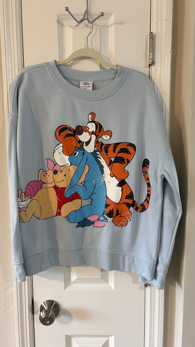 Disney Winnie the Pooh and Friends Crewneck Sweatshirt Primark Size Large